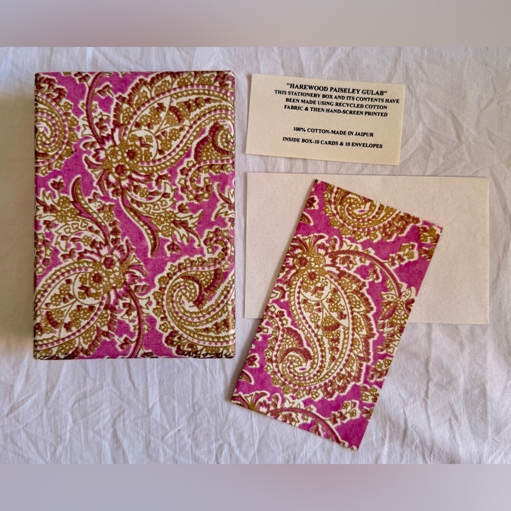 Handmade Cotton Stationery Set
